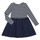 Kleidung Mädchen Kurze Kleider Polo Ralph Lauren LS CN DR-DRESSES-DAY DRESS Marine / Weiss