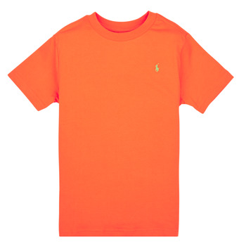 Kleidung Jungen T-Shirts Polo Ralph Lauren SS CN-TOPS-T-SHIRT Orange