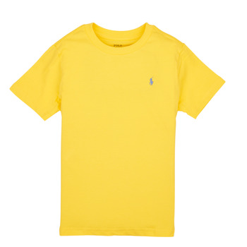 Kleidung Jungen T-Shirts Polo Ralph Lauren SS CN-TOPS-T-SHIRT Gelb