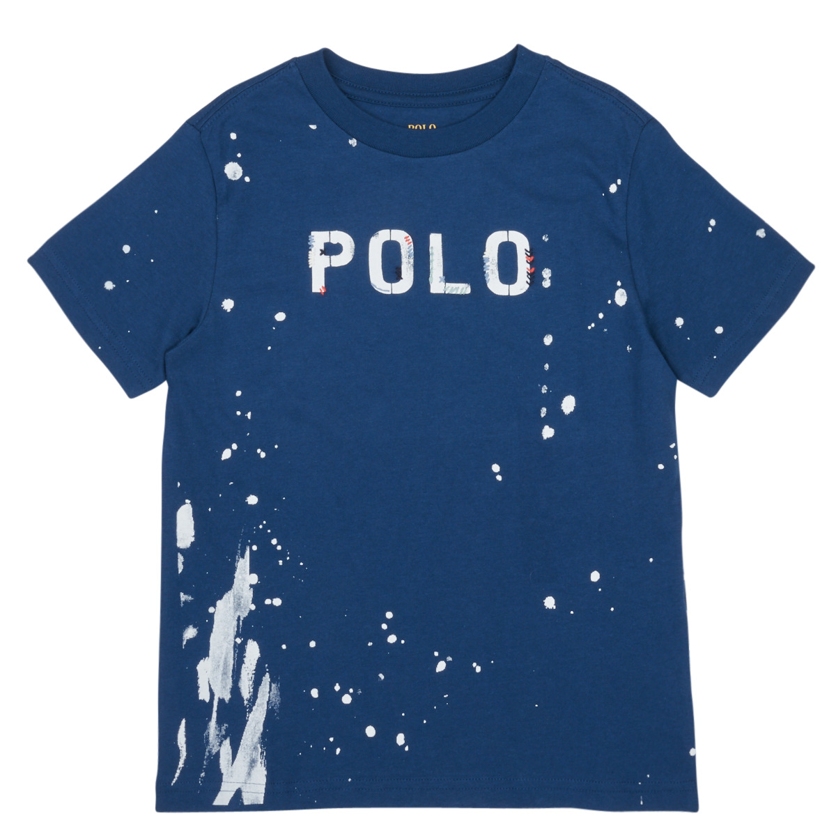 Kleidung Jungen T-Shirts Polo Ralph Lauren GRAPHIC TEE2-KNIT SHIRTS-T-SHIRT Marine