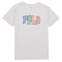 Kleidung Jungen T-Shirts Polo Ralph Lauren SSCNM4-KNIT SHIRTS- Weiss