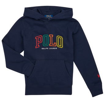 Kleidung Jungen Sweatshirts Polo Ralph Lauren LSPOHOODM1-KNIT SHIRTS-SWEATSHIRT Marine
