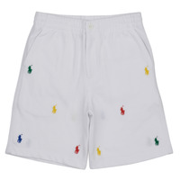 Kleidung Jungen Shorts / Bermudas Polo Ralph Lauren PREPSTER SHT-SHORTS-ATHLETIC Weiss