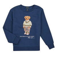 Kleidung Jungen Sweatshirts Polo Ralph Lauren LS CN-KNIT SHIRTS-SWEATSHIRT Marine