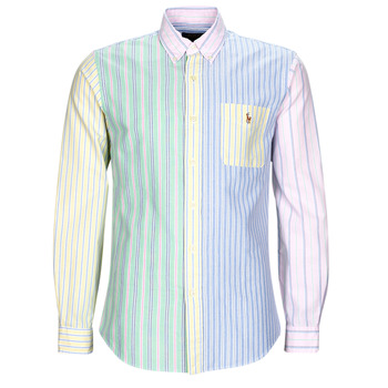 Kleidung Herren Langärmelige Hemden Polo Ralph Lauren CHEMISE COUPE DROITE EN OXFORD Multicolor / Fun