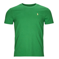 Kleidung Herren T-Shirts Polo Ralph Lauren T-SHIRT AJUSTE EN COTON Grün / Grün