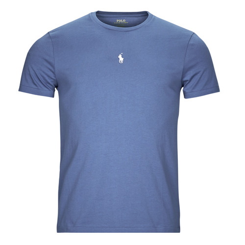 Kleidung Herren T-Shirts Polo Ralph Lauren SSCNCMSLM1-SHORT SLEEVE-T-SHIRT Blau / Himmelsfarbe