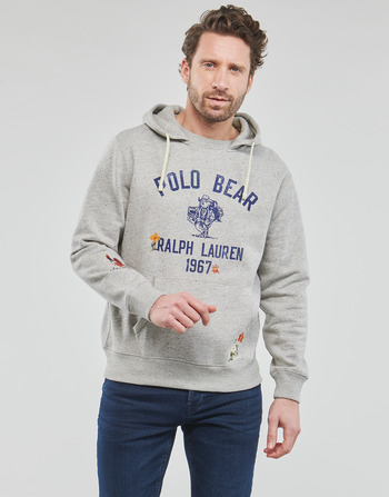 Kleidung Herren Sweatshirts Polo Ralph Lauren BRODE + VUE DOS Grau / Schwarz