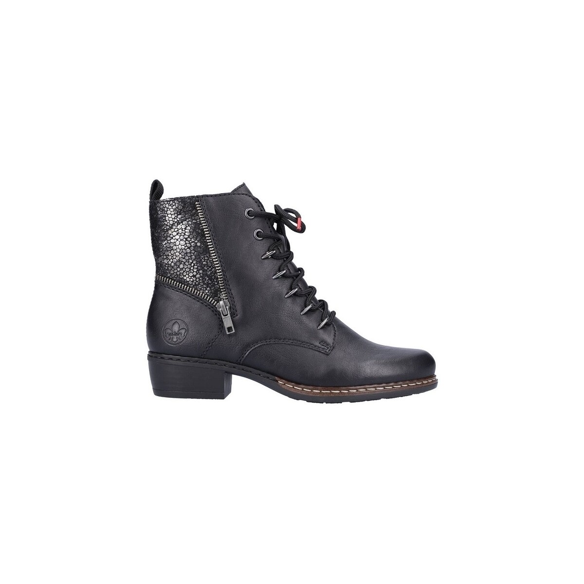 Schuhe Damen Low Boots Rieker Y0800 Schwarz
