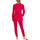 Kleidung Damen Pyjamas/ Nachthemden Lisca Pyjama Hausanzug Hose Top Langarm Flamenco Rot