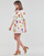 Kleidung Damen Kurze Kleider Desigual VEST_BELGICA-LACROIX Weiss / Multicolor