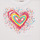Kleidung Mädchen T-Shirts Desigual TS_HEART Weiss / Multicolor