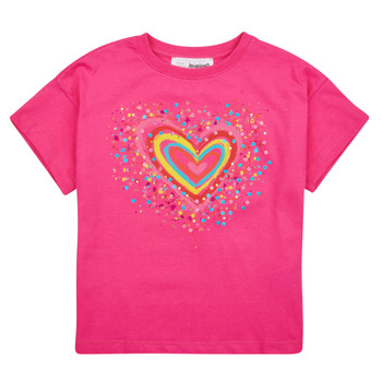 Kleidung Mädchen T-Shirts Desigual TS_HEART Rosa