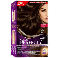 Beauty Haarfärbung Wella Color Perfect 7 100% Cobertura De Canas 4/0-castaño Medi 