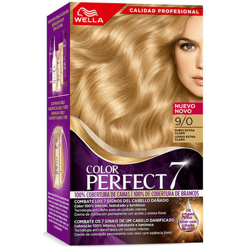 Beauty Damen Haarfärbung Wella Color Perfect 7 100 % Grauabdeckung 9/0-extra Hellblond 