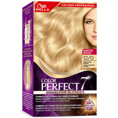 Beauty Damen Haarfärbung Wella Color Perfect 7 100 % Grauabdeckung 12/0-natürliches Hel 