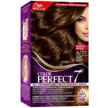 Wella Color Perfect 7  Haarfärbung 100% Cobertura De Canas 4/77-castaño Ate