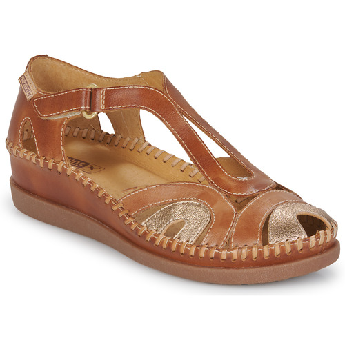 Schuhe Damen Sandalen / Sandaletten Pikolinos CADAQUES Braun / Gold