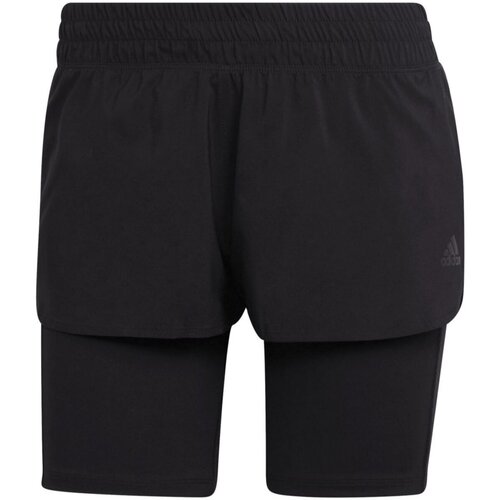 Kleidung Damen Shorts / Bermudas adidas Originals Sport Run Icons Two-in-One Running H57754 Schwarz