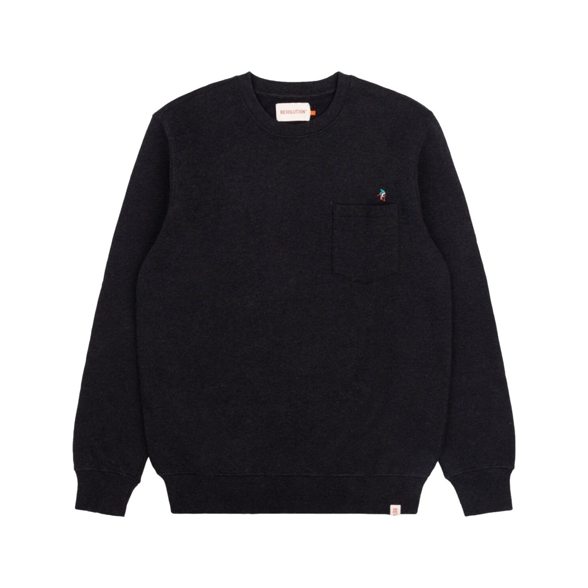 Kleidung Herren Sweatshirts Revolution Regular Crewneck Sweatshirt 2731 - Black Schwarz