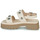 Schuhe Damen Sandalen / Sandaletten Fru.it 7935-087-GOMMA-TEXARO-YARROW Beige / Silbern