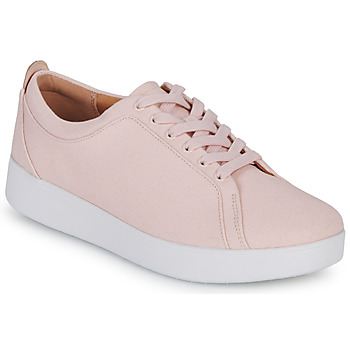 Schuhe Damen Sneaker Low FitFlop RALLY CANVAS TRAINERS Rosa