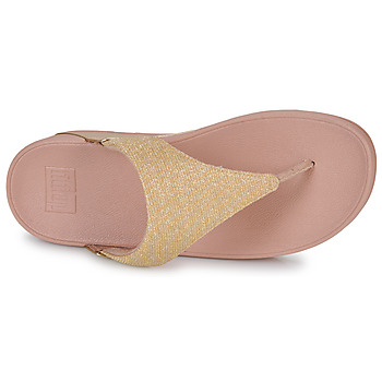 FitFlop LULU SHIMMERLUX TOE-POST SANDALS Rosa / Gold