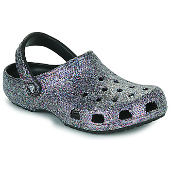 Schuhe Damen Pantoletten / Clogs Crocs Classic Glitter Clog Schwarz / Glitterfarbe