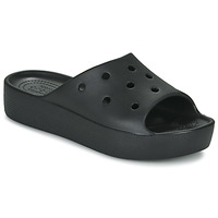 Schuhe Damen Pantoletten Crocs Classic Platform Slide Schwarz