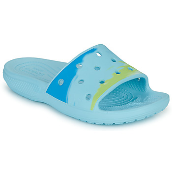 Schuhe Damen Pantoletten Crocs CLASSIC CROCS OMBRE SLIDE Blau / Grün