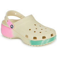 Schuhe Damen Pantoletten / Clogs Crocs Classic Platform Ombre Clog W Beige / Multicolor