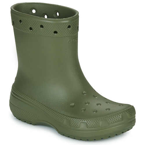 Schuhe Damen Gummistiefel Crocs Classic Rain Boot Kaki