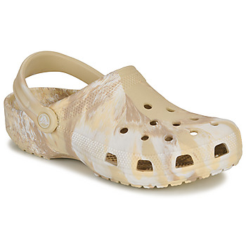 Schuhe Damen Pantoletten / Clogs Crocs Classic Marbled Clog Beige / Weiss