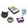 Accessoires Schuh Accessoires Crocs Batman 5Pck Multicolor