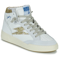 Schuhe Damen Sneaker High Semerdjian BRAGA-9492 Weiss / Gold / Beige