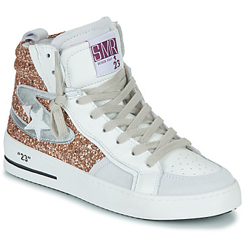 Schuhe Damen Sneaker High Semerdjian MARAL-9565 Gold / Weiss / Beige