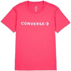 Kleidung Damen T-Shirts Converse Glossy Wordmark Rosa