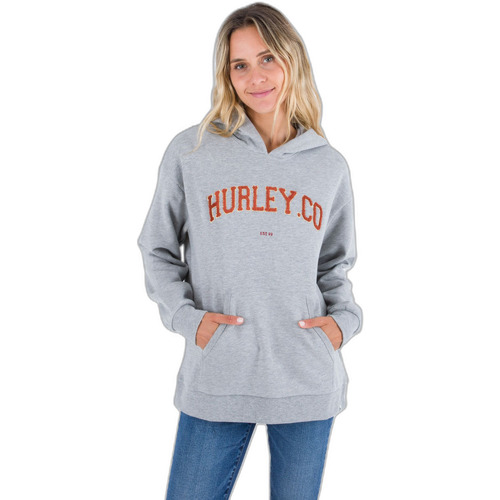 Kleidung Damen Sweatshirts Hurley Sweatshirt à capuche femme  Os University Grau