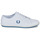 Schuhe Herren Sneaker Low Fred Perry KINGSTON LEATHER Weiss / Blau