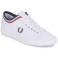 Schuhe Herren Sneaker Low Fred Perry UNDERSPIN TIPPED CUFF TWILL Weiss / Marine