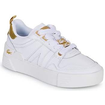 Schuhe Damen Sneaker Low Lacoste L002 Weiss / Gold