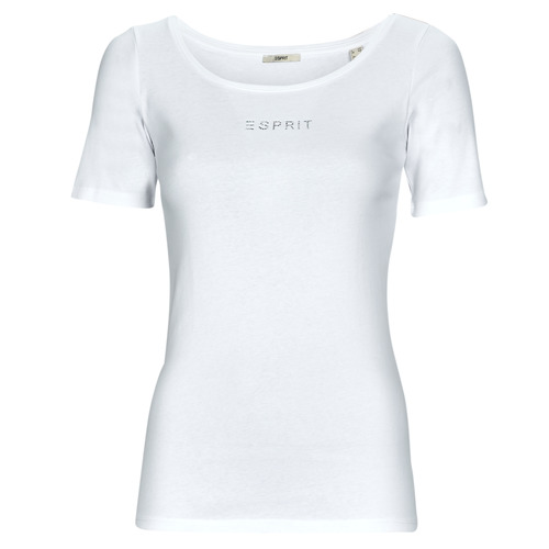 Kleidung Damen T-Shirts Esprit tshirt sl Weiss