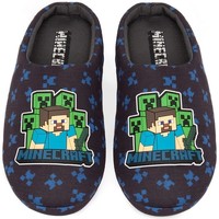 Schuhe Jungen Hausschuhe Minecraft  Blau