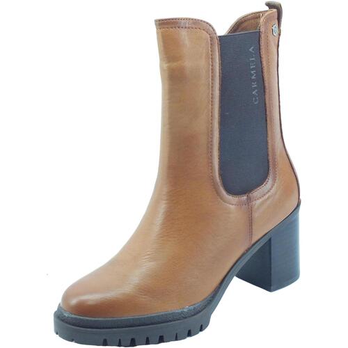 Schuhe Damen Ankle Boots Carmela 160315 BN. Piel Braun