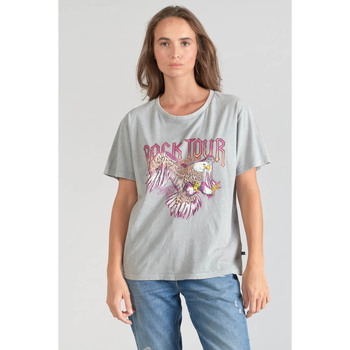 Kleidung Damen T-Shirts & Poloshirts Le Temps des Cerises T-shirt NIXON Grau