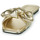 Schuhe Damen Pantoffel Only ONLMILLIE-3 PU BOW SANDAL FOIL Gold