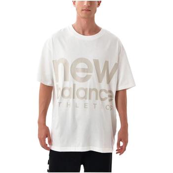 Kleidung T-Shirts New Balance  Beige