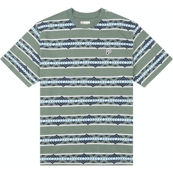 Kleidung Herren T-Shirts & Poloshirts Penfield T-shirt à rayures géométriques  Laurel Wreath Grün