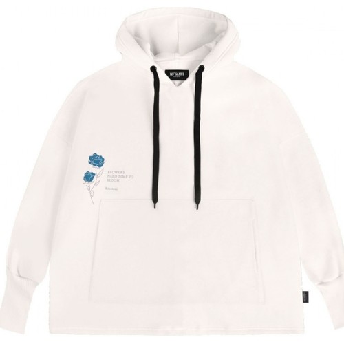 Kleidung Damen Sweatshirts Ko Samui Tailors Flippant Hoodie-Zeit Weiss