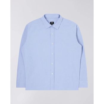 Kleidung Herren Langärmelige Hemden Edwin I031283.01.67 BIG OX-SHIRT-BLUE Blau